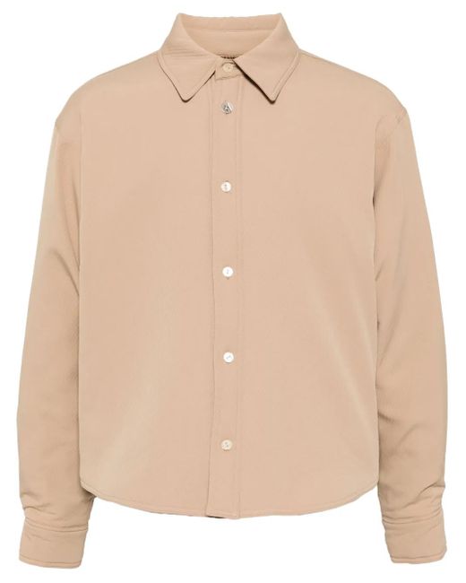Adererror Natural Logo-Tag Shirt Jacket for men