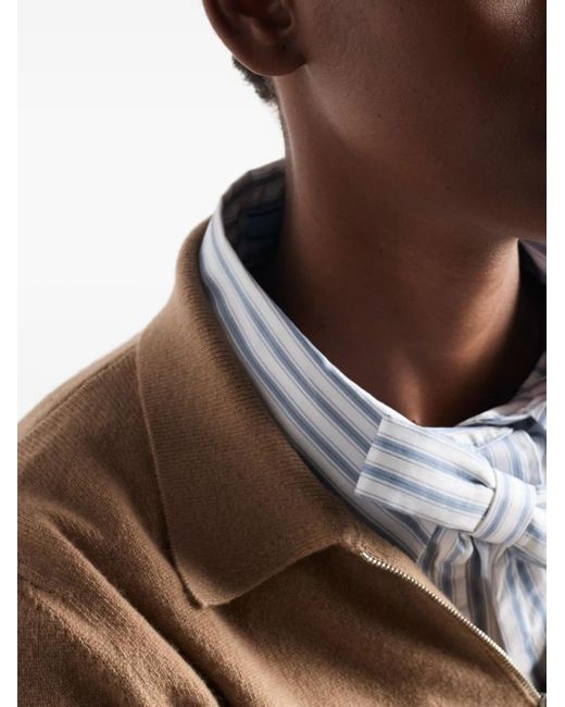 Prada Natural Pullover mit Triangel-Logo