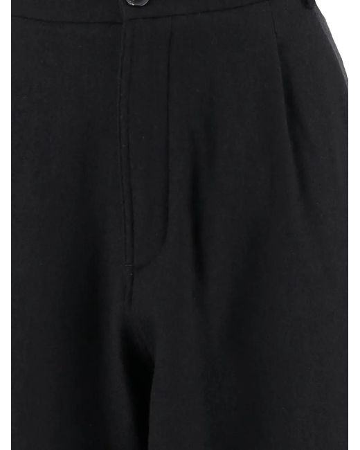 DARKPARK Black Pleated Straight Trousers