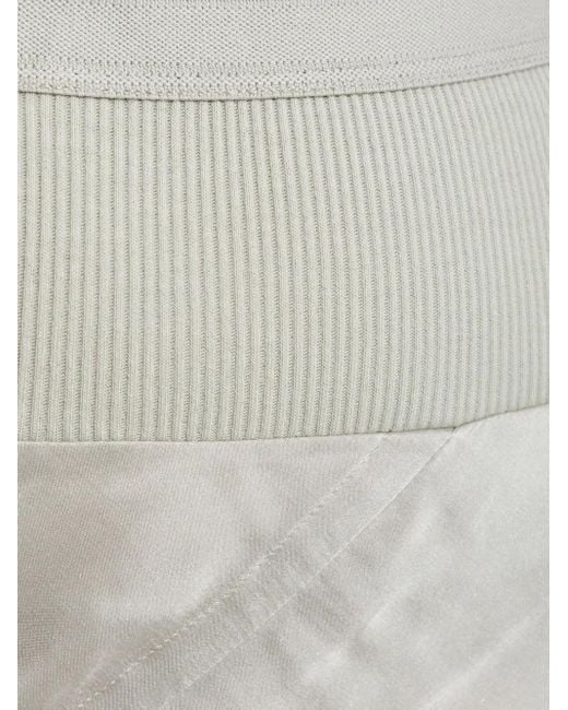 Rick Owens リブウエストバンド スカート Gray