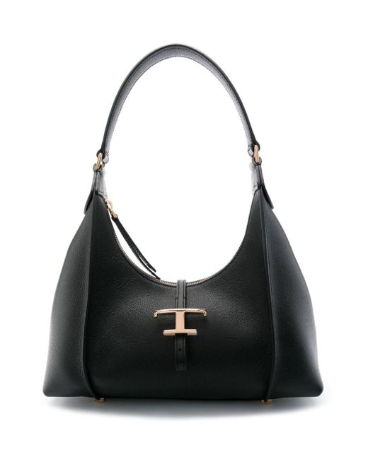 Petit sac porté épaule T Timeless Hobo Gucci en coloris Black