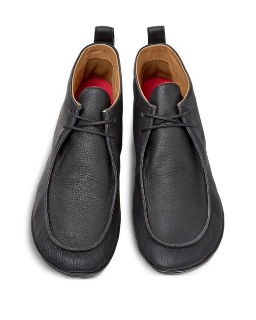 Camper Black Right Nina Leather Desert Boots