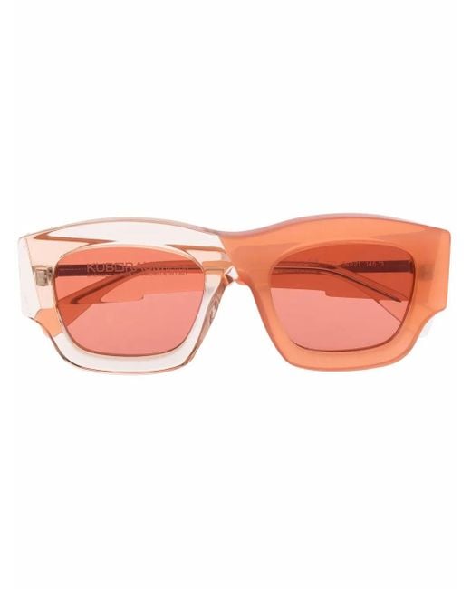 Lunettes De Soleil C8 Bicolores À Monture Carrée Kuboraum en coloris Pink