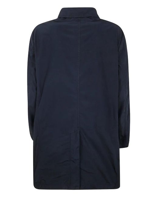 Aspesi Blue Button-Fastening Coat