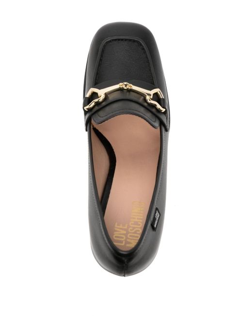 Love Moschino Black 120mm Leather Pumps