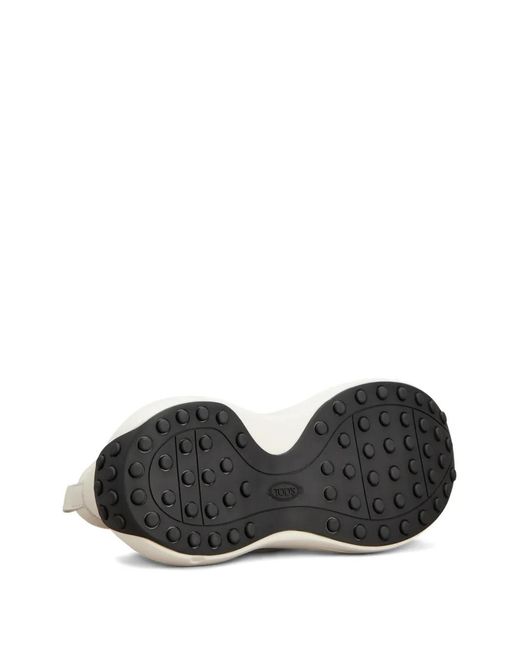 Tod's White Gestrickte Sneakers