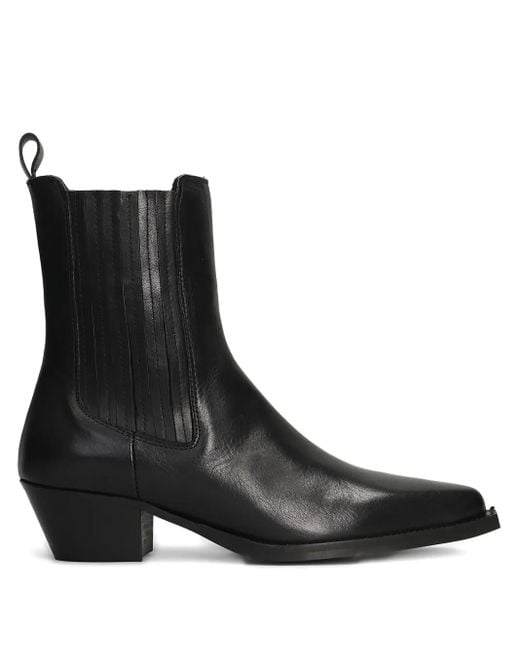 Bibi Lou Black Denef Pull-Tab Boots