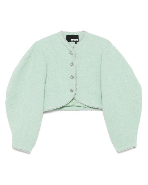 ROTATE BIRGER CHRISTENSEN Green Bouclé Jacket