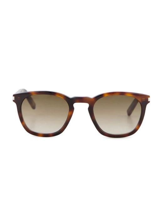 Gafas de sol con montura rectangular Saint Laurent de color Brown