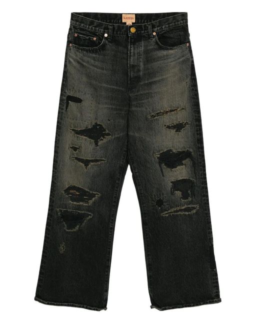 Vaqueros con efecto envejecido KAMIYA de hombre de color Gray