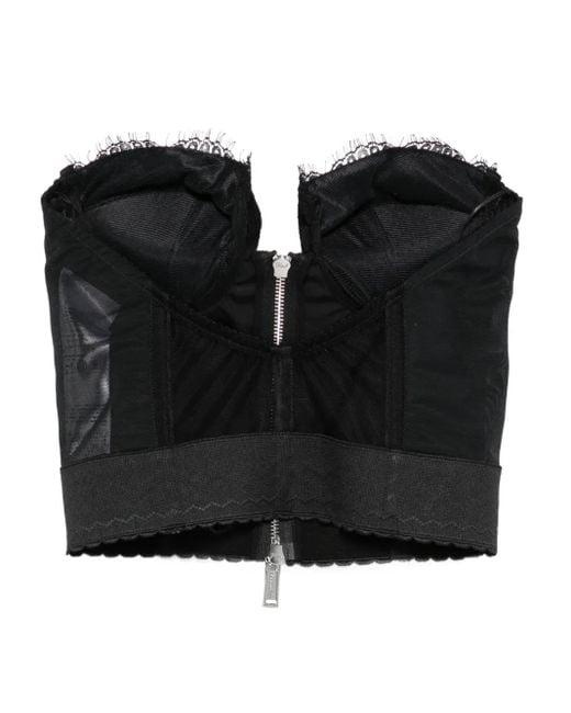 DSquared² Black Lace Corset