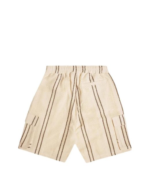 Only the Blind Natural Striped Cargo Short for men