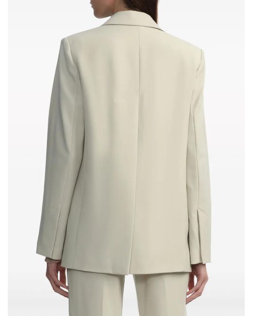 Helmut Lang White Tailored Single-Breasted Blazer