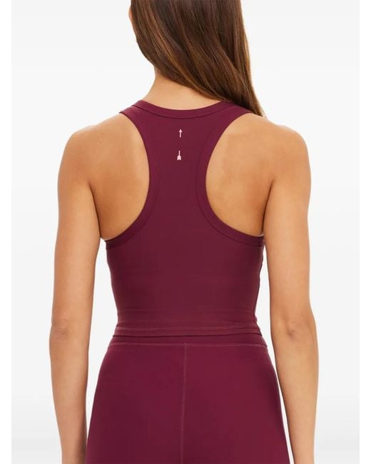 The Upside Red Sophie Peached Crop Top
