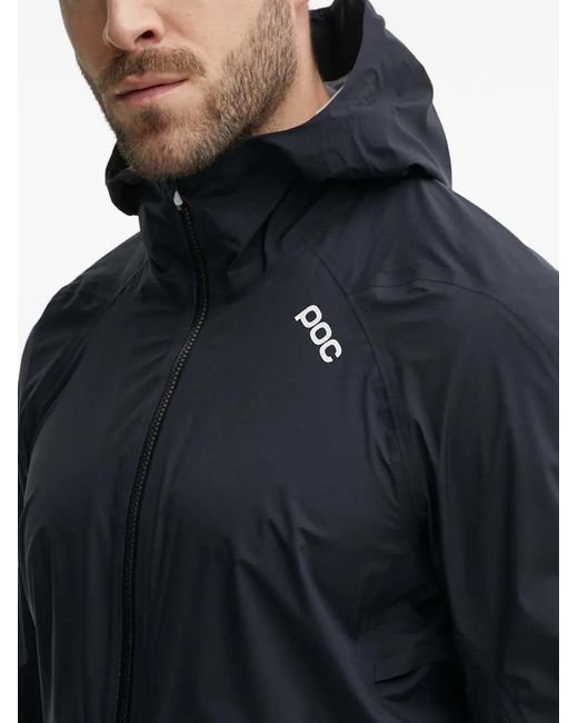 Poc Blue Hooded Zip Jacket for men