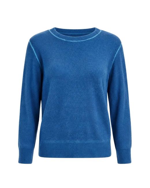 Autumn Cashmere Blue Crew-Neck Sweater