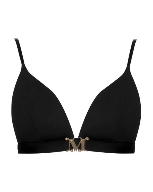 Max Mara Black Astra Bikini Top
