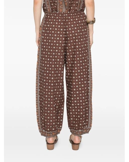 Doen White Yarrow Tapered Trousers