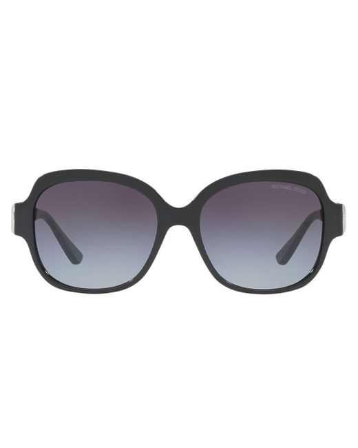 Oversized tinted sunglasses Michael Kors en coloris Black