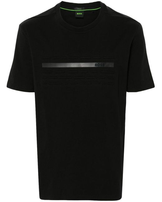 Boss T-Shirt mit Prägung in Black für Herren