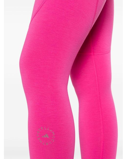 Legging à logo imprimé Adidas By Stella McCartney en coloris Pink