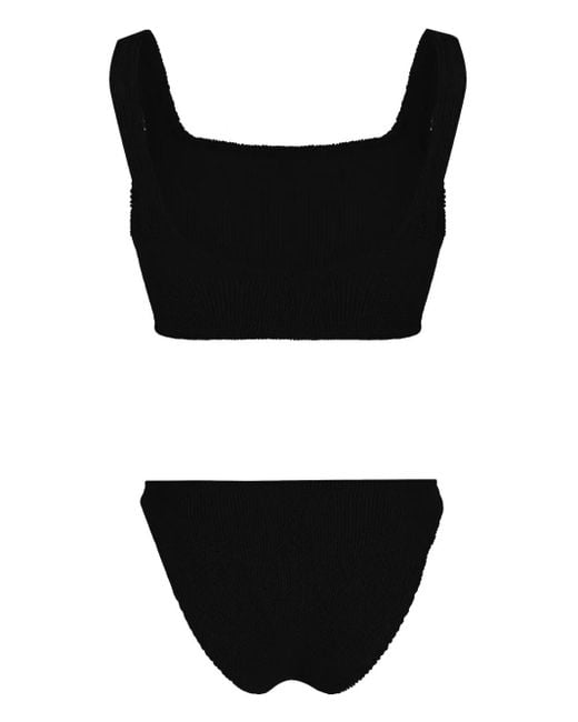 Hunza G Black Xandra Crinkled Bikini