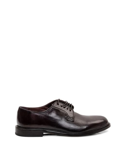 STURLINI FIRENZE White Lace-Up Derby Shoes for men