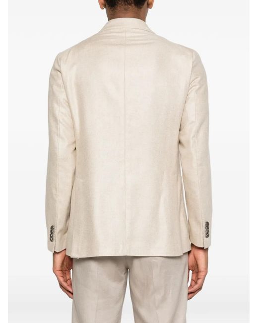 Tagliatore White Double-Breasted Blazer for men