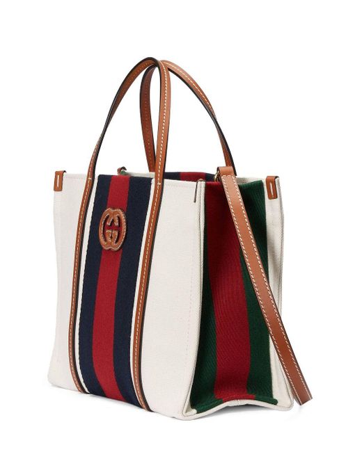 Gucci Red Canvas Handbag