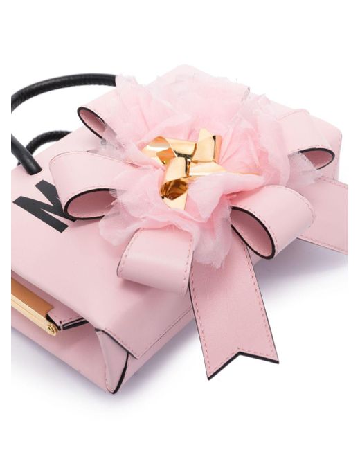Moschino Pink Bow-detailing Tote Bag