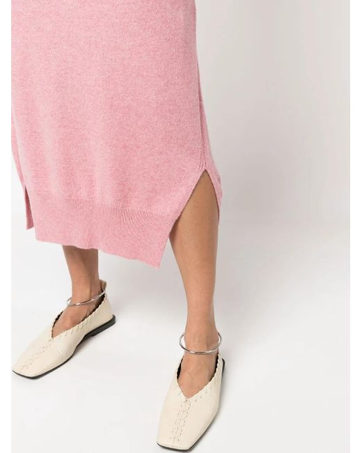 Barrie Pink High-Waisted Knit Skirt