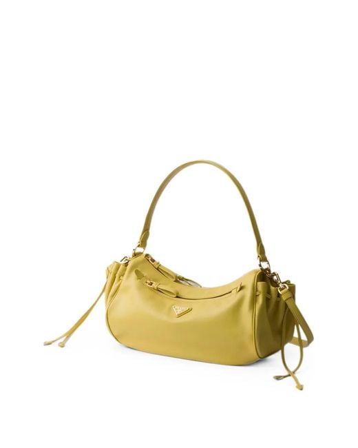 Prada Metallic Small Leather Bag