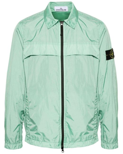 Stone Island Green Compass-motif Jacket for men