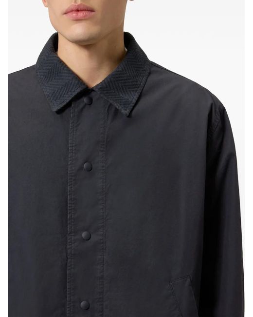 Missoni Blue Zigzag-Collar Overshirt for men