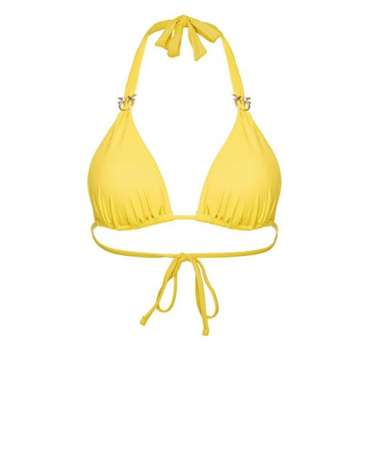 Pinko Bikinitop Met Print in het Yellow