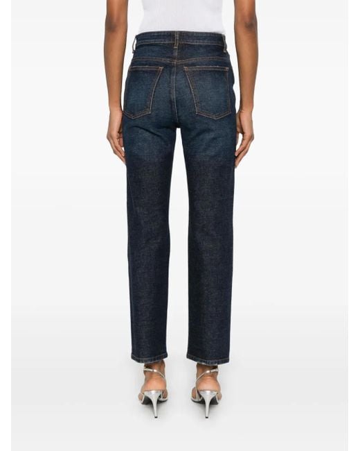 Khaite Blue Abigail Straight Jeans