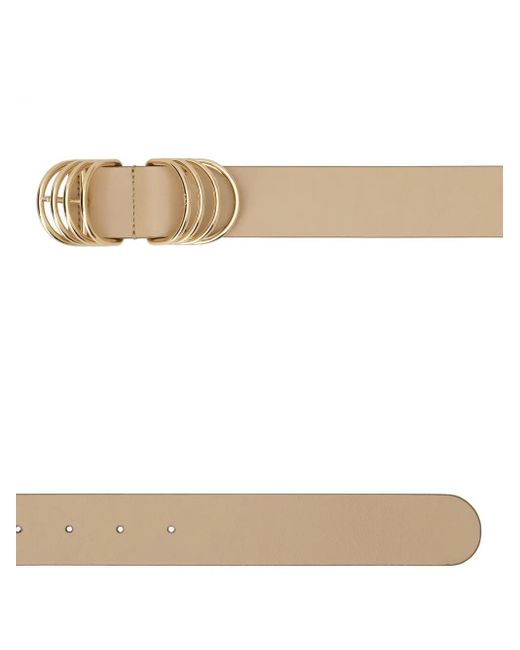 Tod's Natural Ring-Buckle Leather Belt