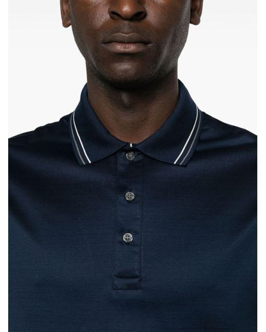 Paul & Shark Blue Cotton Polo Shirt for men