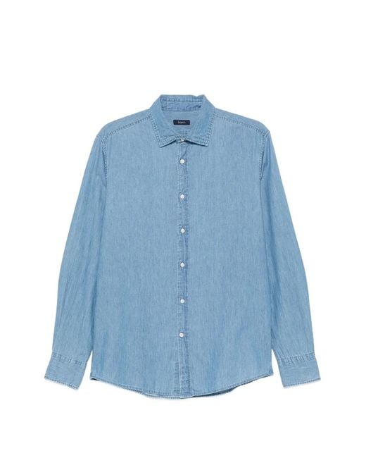 Deperlu Blue Nelson Denim Shirt for men