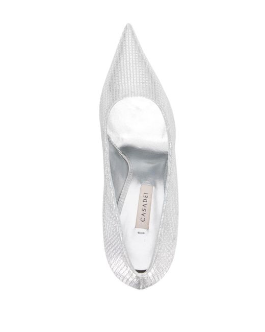 Zapatos Superblade Diadema con tacón de 100 mm Casadei de color White