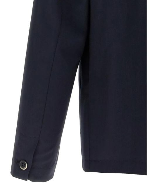 Giacca-Camicia Con Abbottonatura di Barena in Blue da Uomo