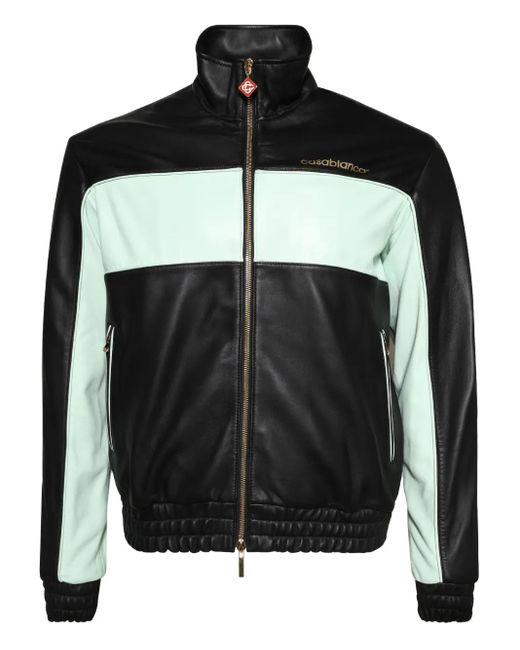 Giacca Con Inserti di Casablanca in Black da Uomo