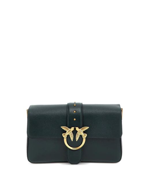 Pinko Gray Love One Classic Crossbody Bag