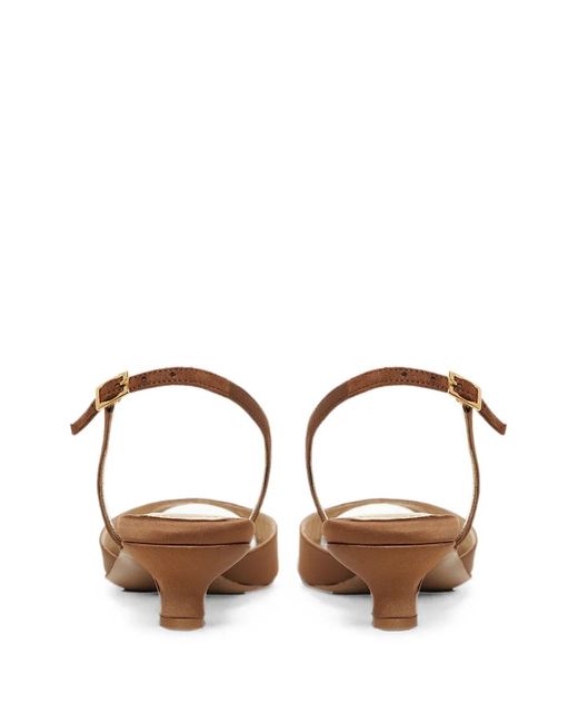 Ginissima Brown Vicky Slingback Sandals