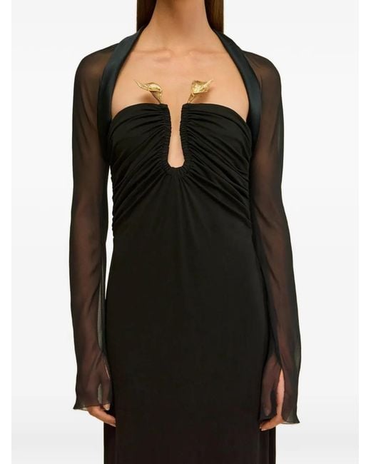Cult Gaia Eliel Long-Sleeve Jacket in Black | Lyst