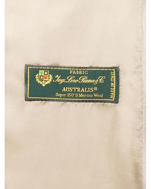 Franzese Collection Natural Lady Diana Double-Breasted Pinstripe Suit
