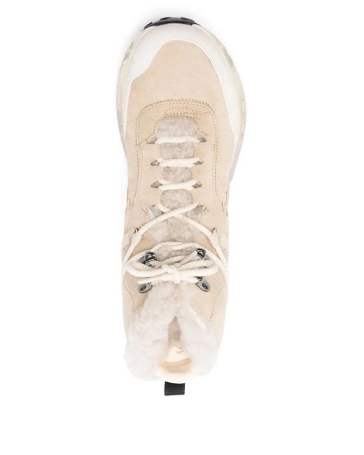 Premiata Natural Trivor Lace-Up Sneakers