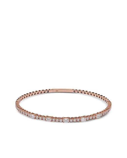 Jewels Aficionado White 18K Rose Diamond Bracelet