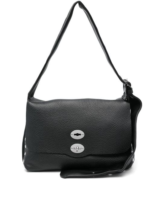 Zanellato Black Medium Postina Shoulder Bag