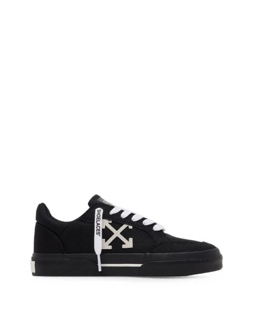 Off-White c/o Virgil Abloh Black Vulcanized Low Sneakers